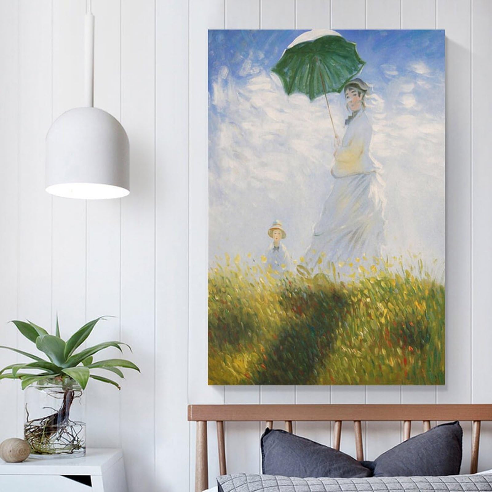 Amazon.co.jp: クロード・モネ『日傘をさす女性』油絵風景画